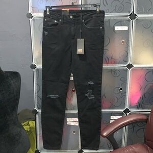 NWT Frye Melissa Skinny black distressed jean 28